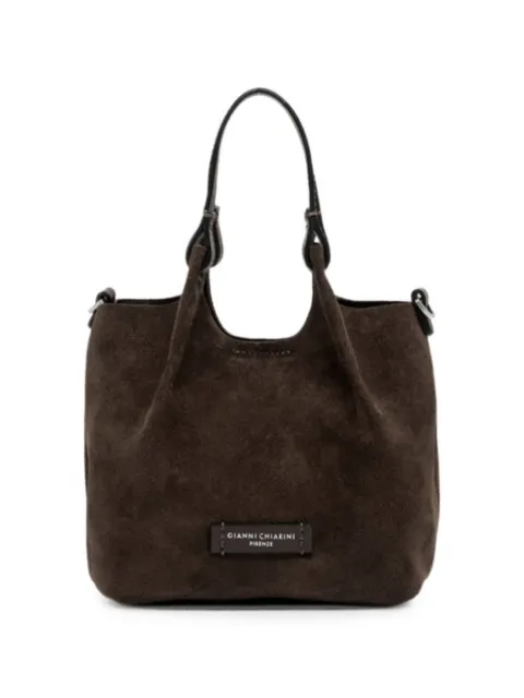 GIANNI CHIARINI Dua suede tote bag Brown BS9798CMPL