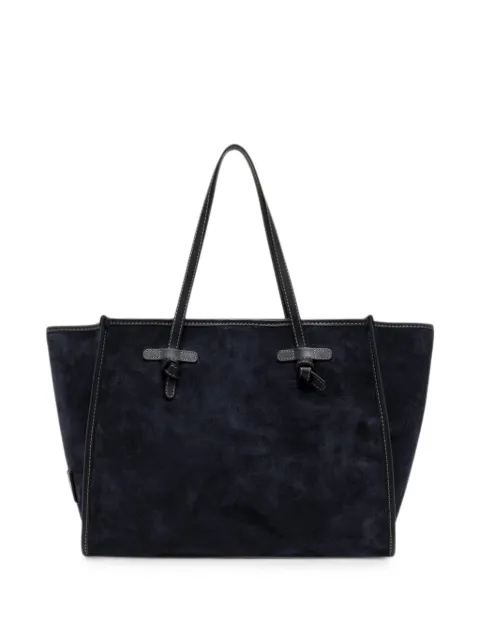 GIANNI CHIARINI Marcella suede tote bag Blue BS8990CMPL