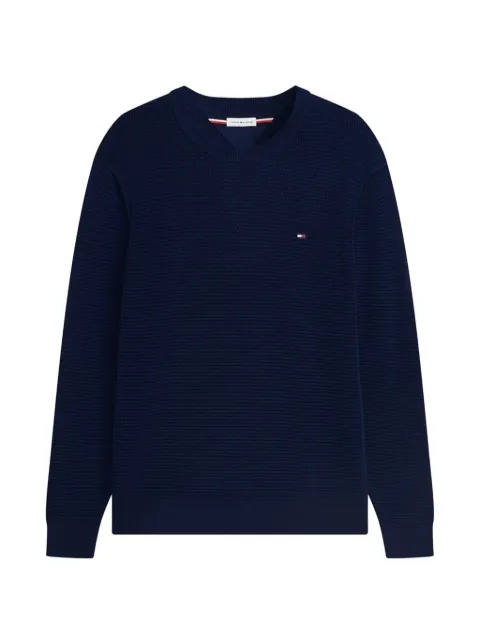 Tommy Hilfiger logo-embroidered sweater Blue MW0MW42799