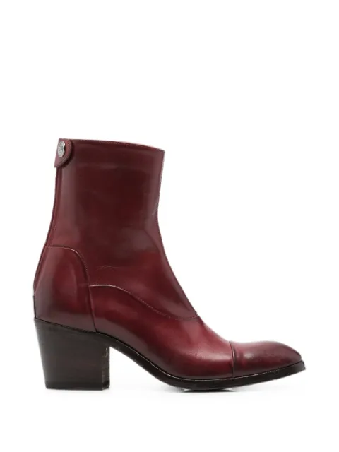 Alberto Fasciani rear-zip ankle boots Red LILY14004