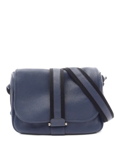 Hermès Pre-Owned 2014 Clemence Bourlingue crossbody bag Blue M4E48ZNAVUHAQSH7