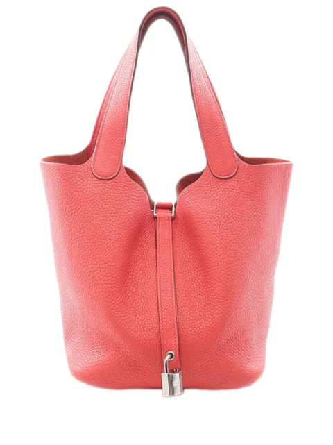 Hermès Pre-Owned 2010 Clemence Picotin Lock 22 handbag Pink 7KEE5VN1TBVSGPM8