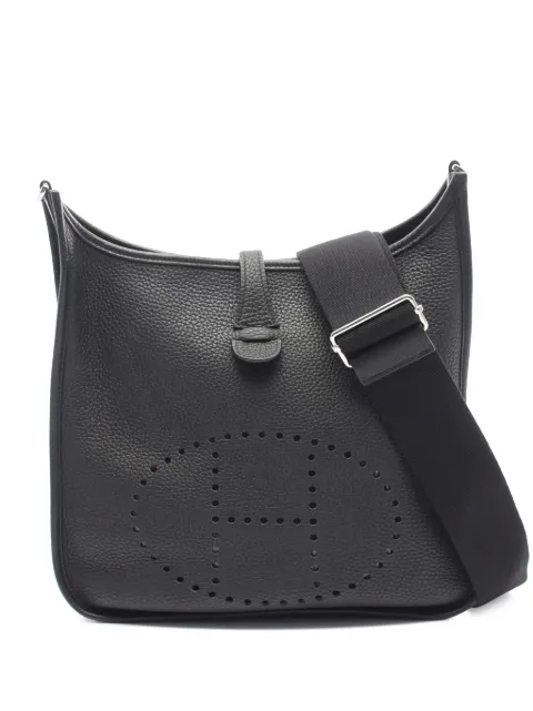 Hermès Pre-Owned 2022 Clemence Evelyne III 29 crossbody bag Black D05JM3E9F6A3CVM8