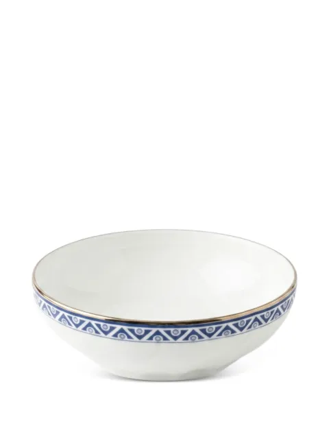 GINORI 1735 Duchessa geometric-print bowl White 61348