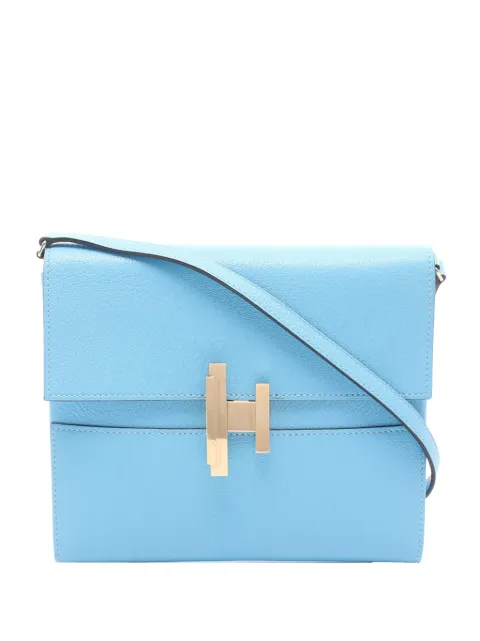 Hermès Pre-Owned 2019 Chevre Cinhetic To Go Wallet crossbody bag Blue XAJAC3IQ2WETYU5X