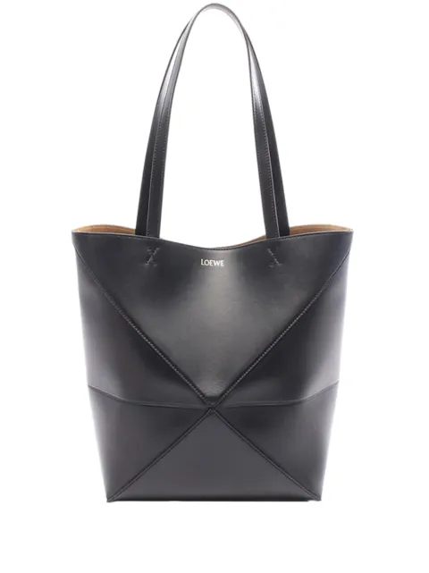 Loewe Pre-Owned 2010-2026 Medium Puzzle Fold tote bag Black T68RSKPMHB2CTF5Z