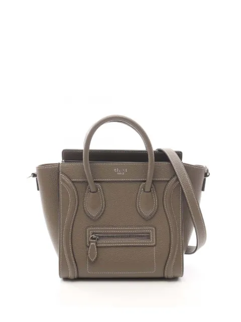 Celine Pre-Owned 2000-2026 Nano Leather Luggage Tote satchel Neutrals HHY9MPHC27C1JKTN