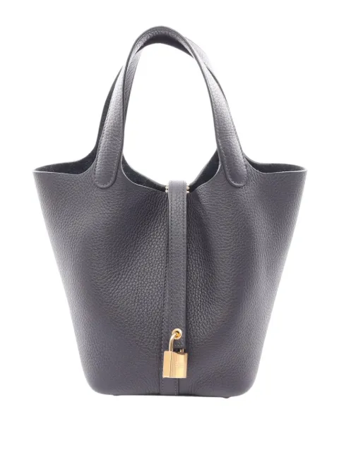 Hermès Pre-Owned 2025 Clemence Picotin Lock 18 handbag Blue DGKXKWW3M27OOLO8