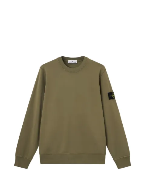 Stone Island logo-patch sweatshirt Green L2S156100060S0051