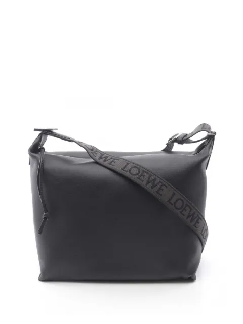Loewe Pre-Owned 2010-2026 Leather Cubi crossbody bag Black 0CKYZ3LUOLHRGBWK