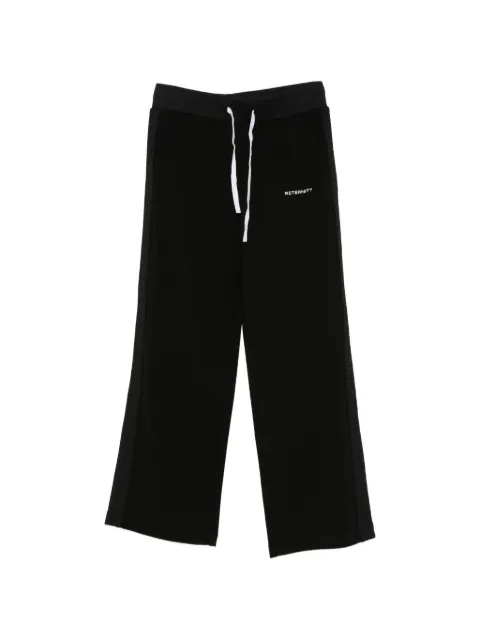 RETERNITY logo-print drawstring track pants Black 1002266010