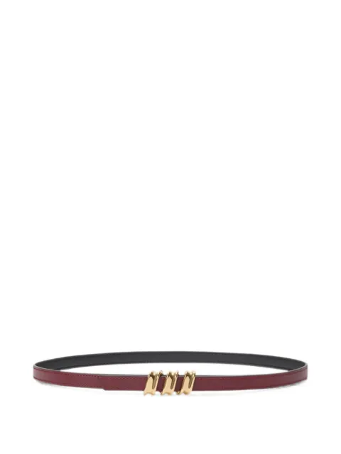 LOEWE reversible sculptural-buckle belt Black ECOIZ16X01