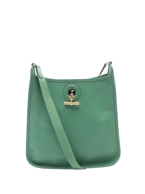 Hermès Pre-Owned 1997 Courchevel Vespa PM crossbody bag Green 6CF0RDMDKPS0O97I