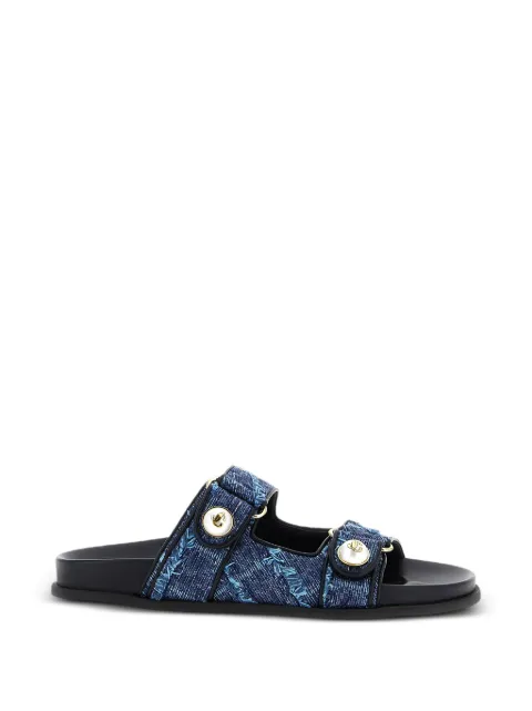 Jimmy Choo Fayence frayed denim sandals Blue FAYENCESANDALE