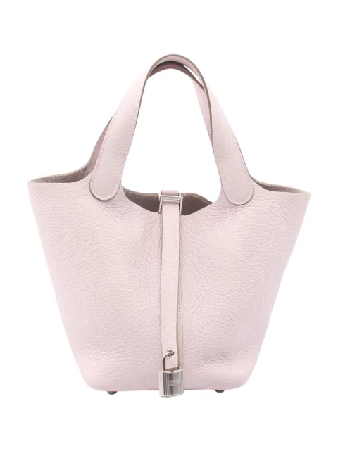 Hermès Pre-Owned 2024 Clemence Picotin Lock 18 handbag Pink 11X22Y7A57ZU1XLF