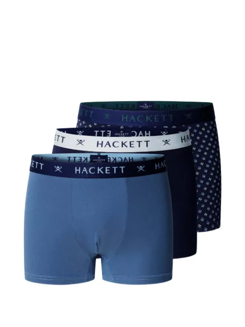 Hackett London logo-waistband boxers (set of three) Blue HMU100039