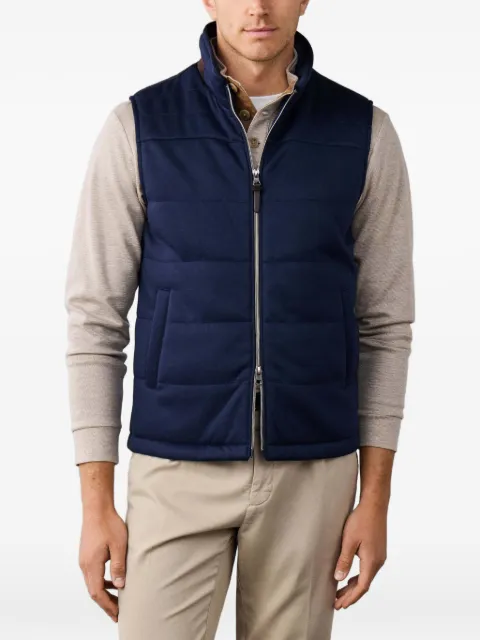Hackett London quilted jersey gilet Blue HM4000227