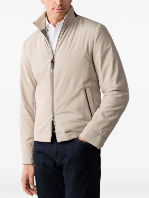 Hackett London water-resistant zip-up jacket Neutrals HM4000205