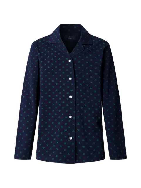 Hackett London logo-print pajamas Blue HMU200051