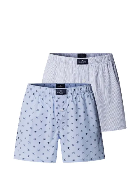 Hackett London logo-print boxer (set of two) Blue HMU100041
