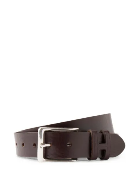 Hackett London logo-detail leather belt Brown HM413177