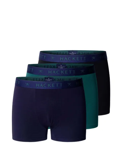 Hackett London logo-waistband trunks pack Blue HMU100036