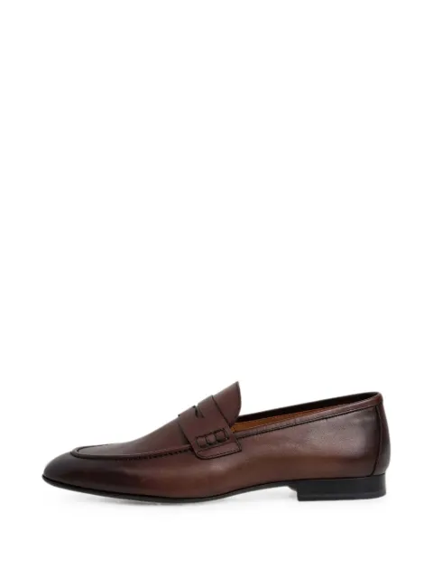 Hackett London Regal Saddle leather loafers Brown HMS200155