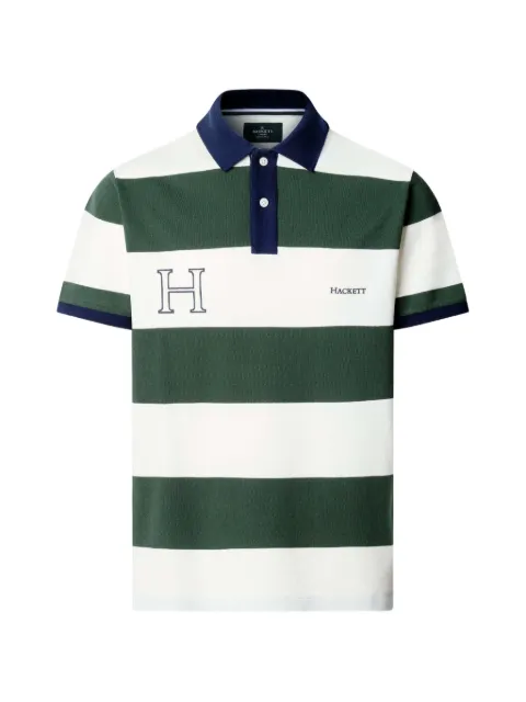 Hackett London striped polo shirt Green HM5600237