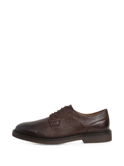 Hackett London Elsted Blucher leather Derby shoes Brown HMS200135