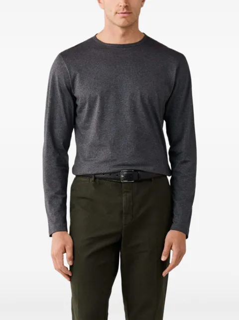 Hackett London long-sleeve Pima cotton T-shirt Grey HM5000134