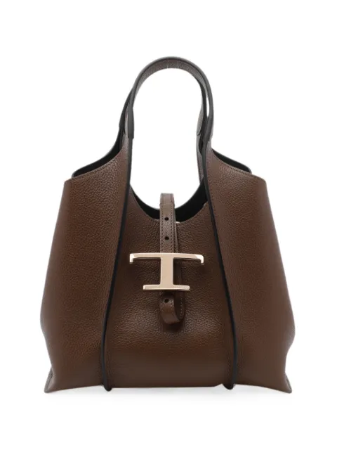 Tod's mini T-Timeless leather tote bag Brown XBWTSBA9100XSO