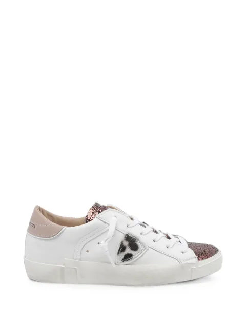 Philippe Model Paris Prsx glitter-panel sneakers White PRLDVGA4