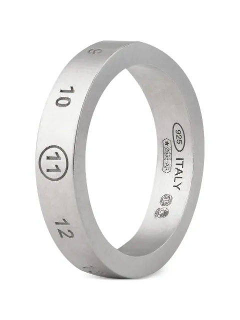 Maison Margiela Numeric logo-engraved ring Silver SM1UQ0128P9246