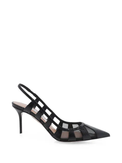 Aquazzura Screen mesh-panelled pumps White SEEMIDP0