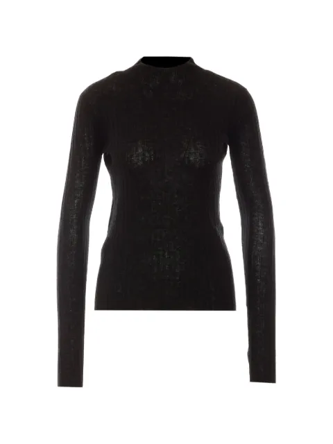PINKO ribbed-knit long-sleeve sweater Black 107834A2Z6