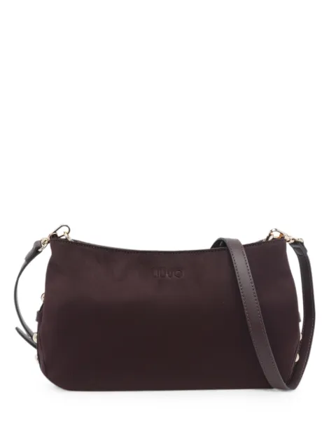 LIU JO logo-embossed studded shoulder bag Brown AF6033T711A