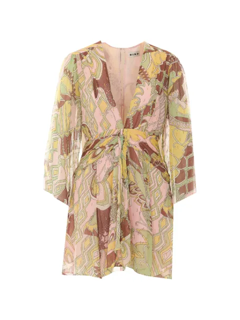 Rixo Clove printed mini dress Pink 06361
