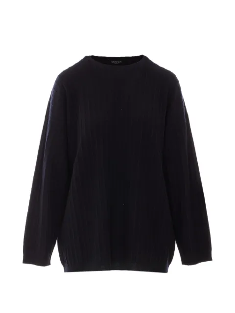 Fabiana Filippi ribbed-knit drop-shoulder sweater Blue MAD216F044N1285146