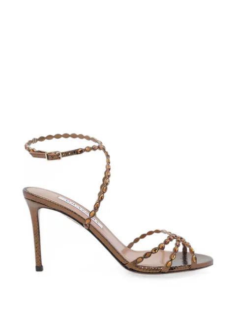 Aquazzura Love Struck 85 sandals Brown LSKMIDS0