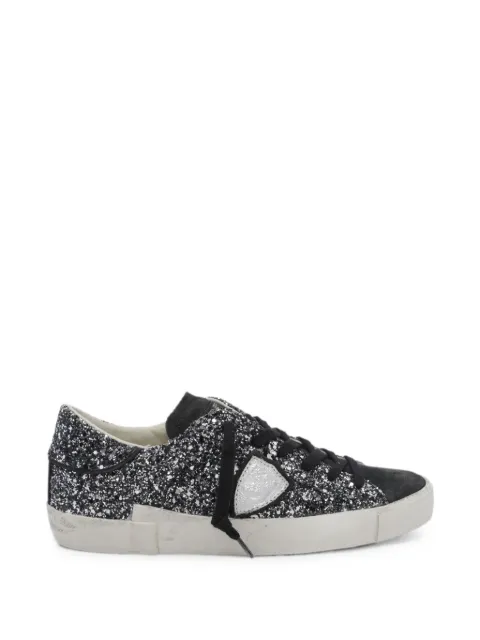Philippe Model Paris Prsx sequin-embellished sneakers Black PRLDGG11