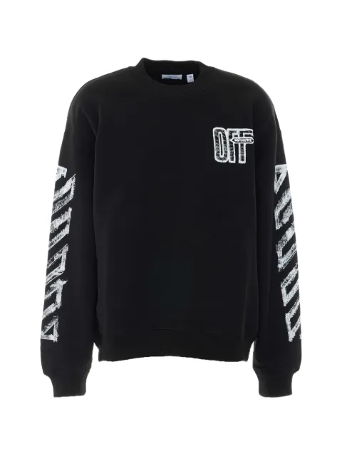 Off-White Arrow cotton sweater Black OMBB085F26FLE00L001
