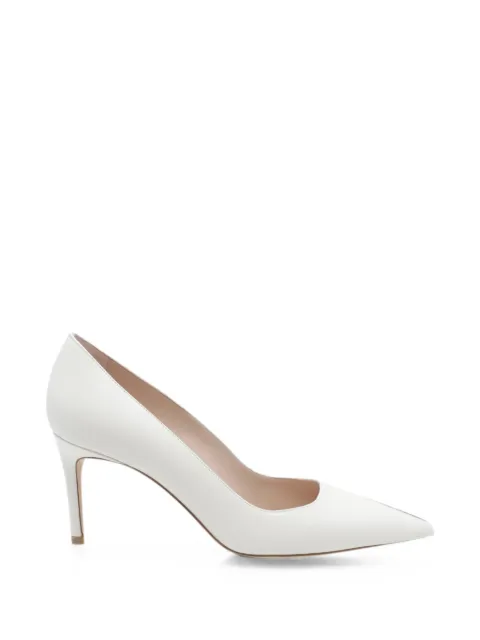 Stuart Weitzman Stuart Power pointed-toe pumps White SK328STUARTPOWER75SMOCRM