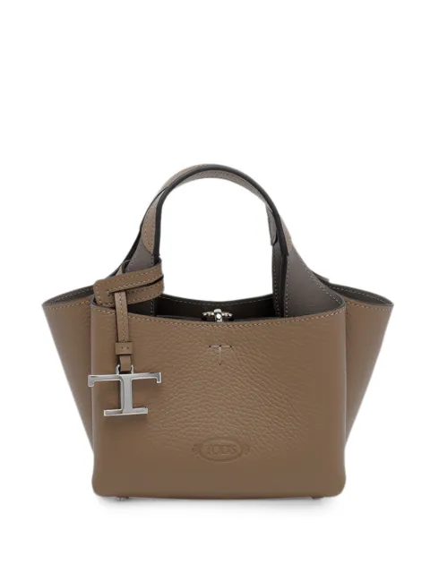 Tod's mini T-logo leather shoulder bag Brown XBWAPAFL000QRI