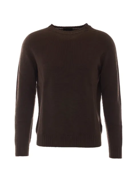 DONDUP crew-neck long-sleeve sweater Brown UP232DSE340UIM5