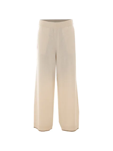 Brunello Cucinelli elasticated-waist cashmere trousers Neutrals M12722299CDW71