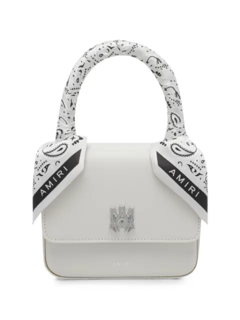 AMIRI micro Ma bandana-embellished tote bag White AWBGTH1011