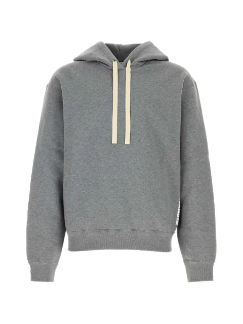 Jil Sander drawstring-hood cotton hoodie Grey J22GU0167J20133