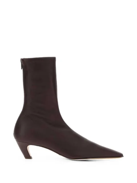 KHAITE Arizona square-toe ankle boots Red F1122994L994