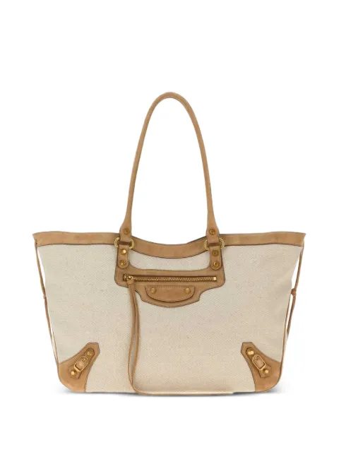 Balenciaga medium Le City beach tote bag Neutrals 8664682ACO5