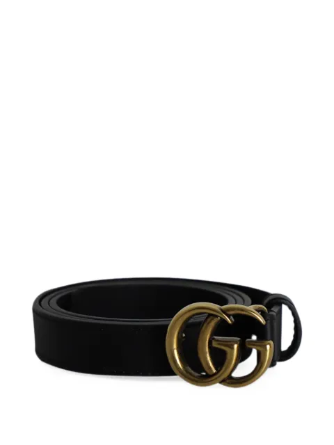 Gucci Pre-Owned GG Marmont buckle belt Black NAPPUGBJE299723W